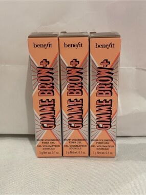 Benefit Gimme Brow+ Brow Volumizing Fiber Gel Trio Shade 3 Mini New